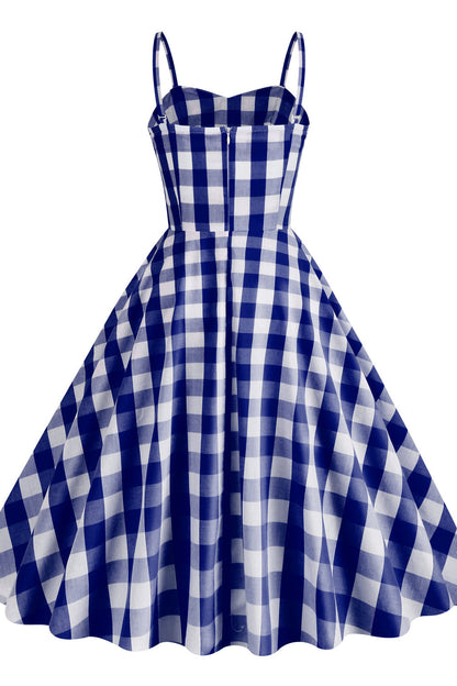 Straps Pink Plaid Barbie Dress