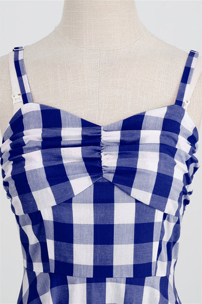 Straps Pink Plaid Barbie Dress