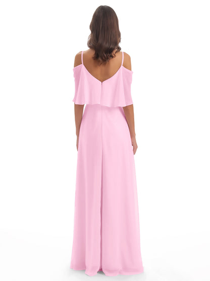 Abigail Sheath Spaghetti Straps Bridesmaid Dresses
