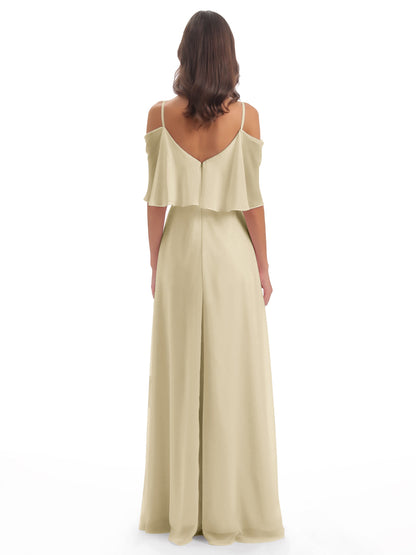 Abigail Sheath Spaghetti Straps Bridesmaid Dresses