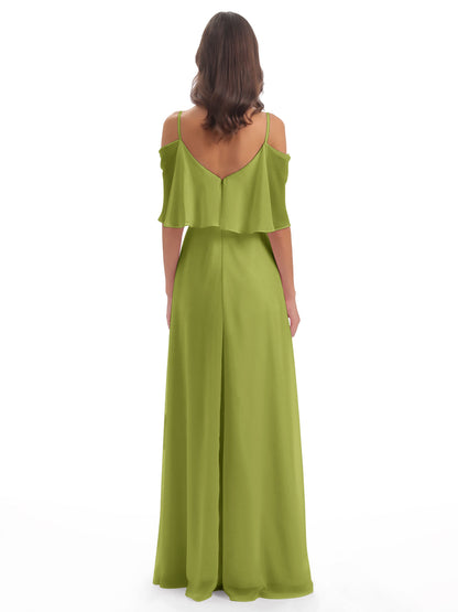 Abigail Sheath Spaghetti Straps Bridesmaid Dresses