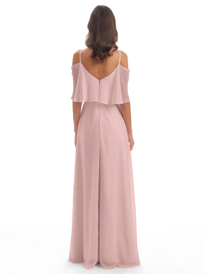 Abigail Sheath Spaghetti Straps Bridesmaid Dresses