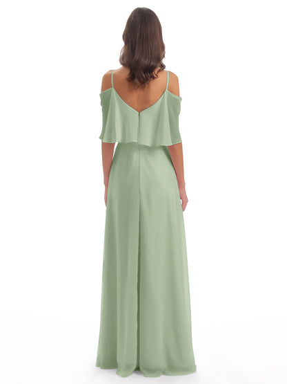 Abigail Sheath Spaghetti Straps Bridesmaid Dresses