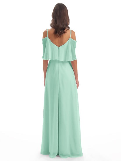 Abigail Sheath Spaghetti Straps Bridesmaid Dresses