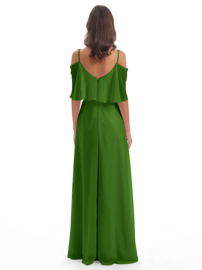 Abigail Sheath Spaghetti Straps Bridesmaid Dresses