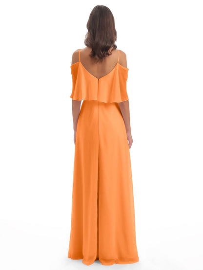 Abigail Sheath Spaghetti Straps Bridesmaid Dresses
