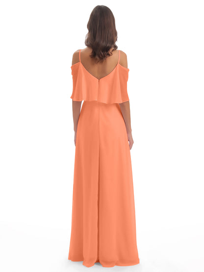 Abigail Sheath Spaghetti Straps Bridesmaid Dresses