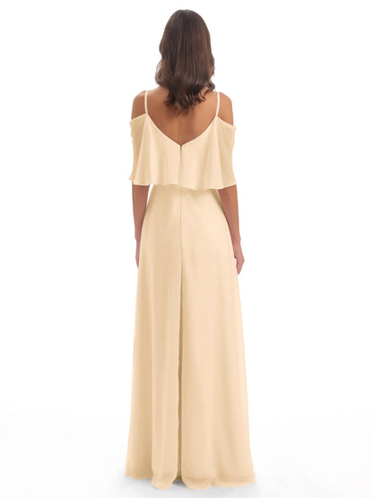 Abigail Sheath Spaghetti Straps Bridesmaid Dresses