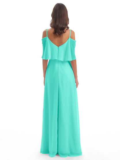 Abigail Sheath Spaghetti Straps Bridesmaid Dresses