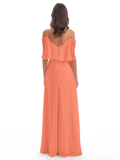Abigail Sheath Spaghetti Straps Bridesmaid Dresses