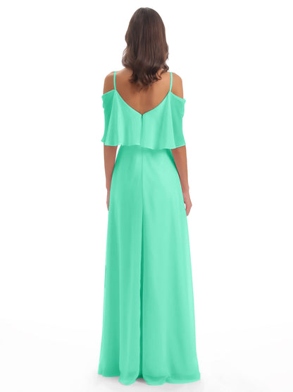 Abigail Sheath Spaghetti Straps Bridesmaid Dresses
