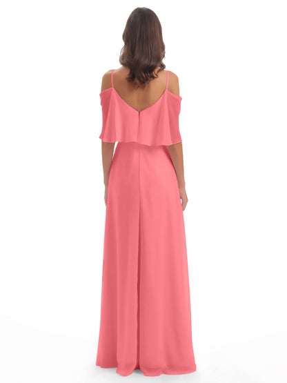 Abigail Sheath Spaghetti Straps Bridesmaid Dresses