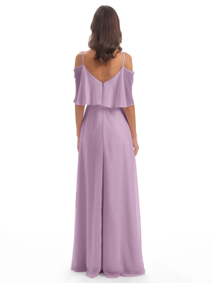Abigail Sheath Spaghetti Straps Bridesmaid Dresses