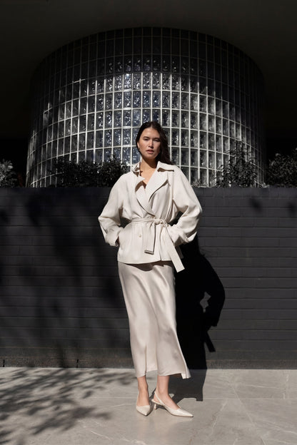 SHORT OVERSIZED TRENCH COAT
