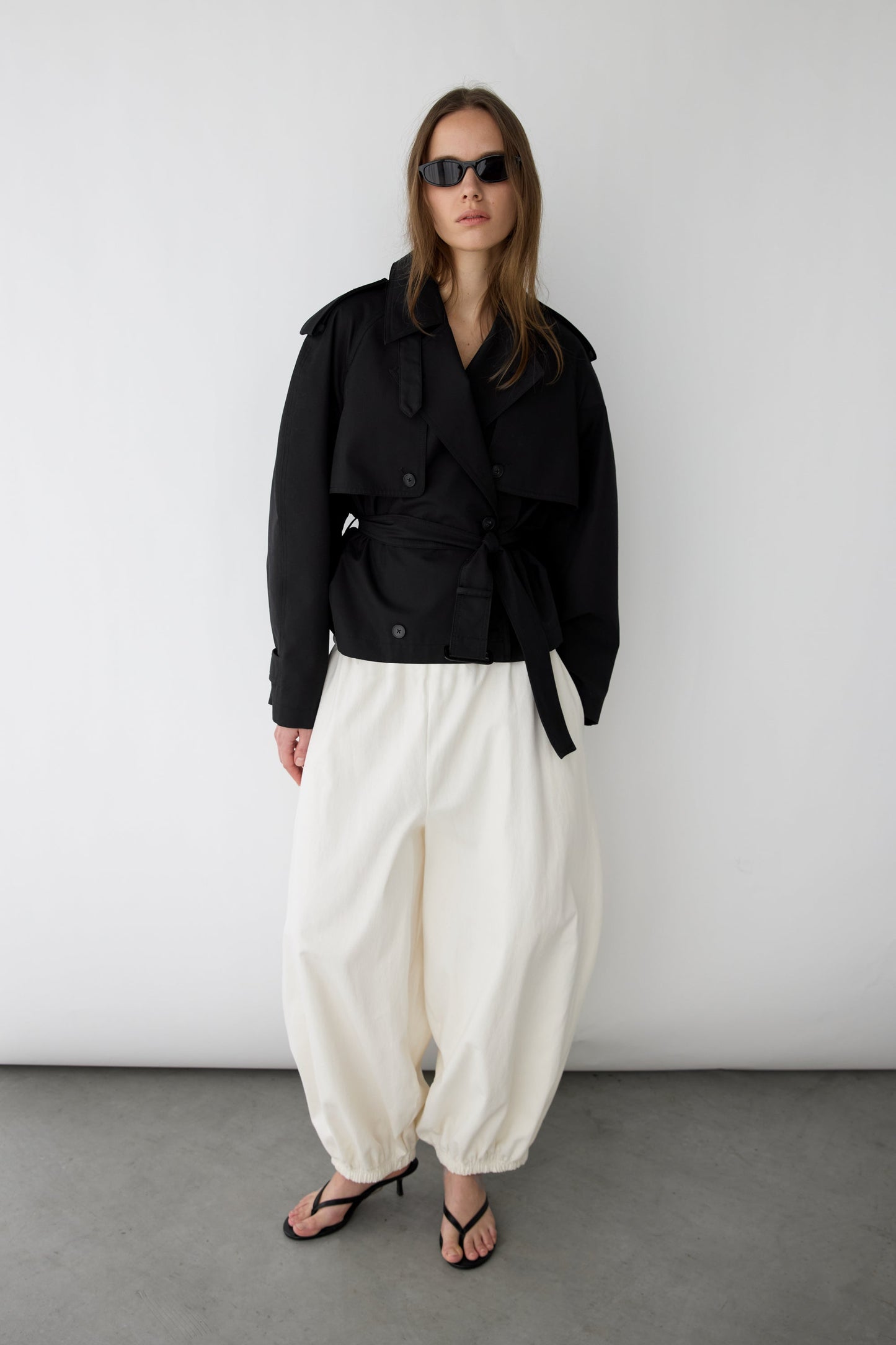NEW SHORT BELTED TRENCH COAT