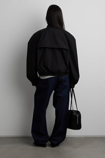 STRUCTURED FUNNEL NECK JACKET