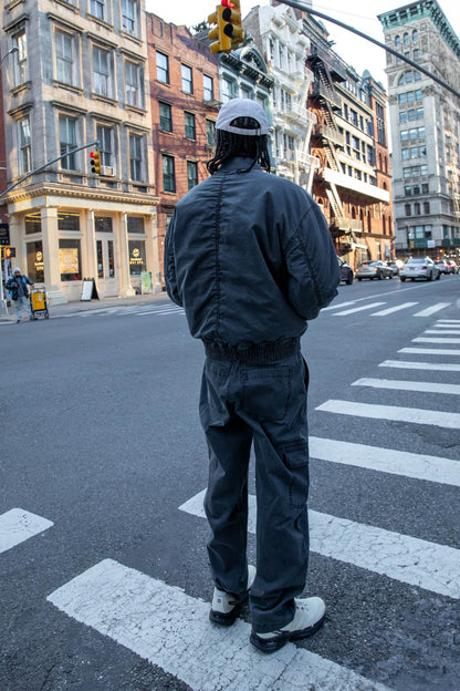 WASHED EFFECT COTTON CARGO PANT