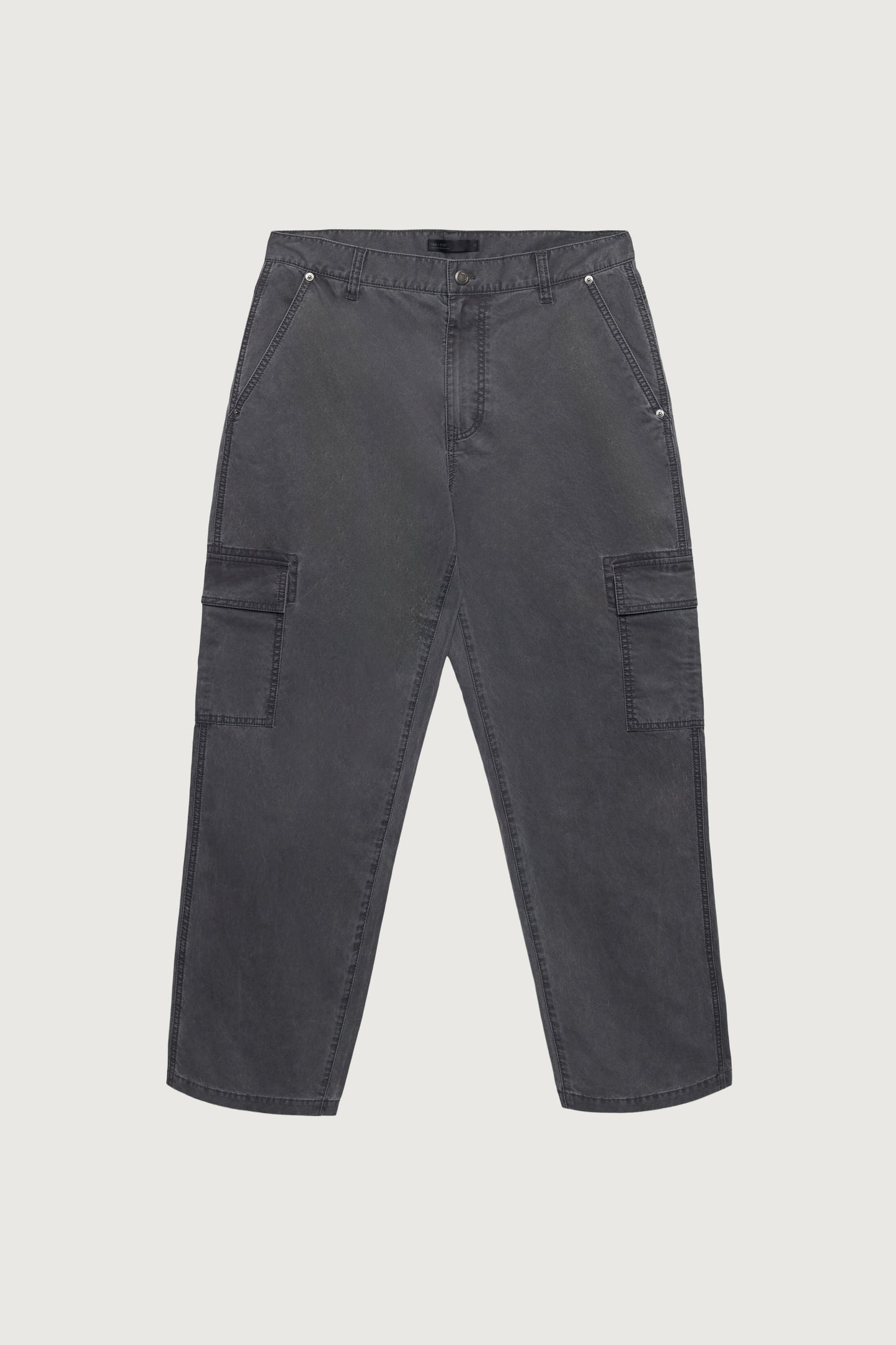 WASHED EFFECT COTTON CARGO PANT