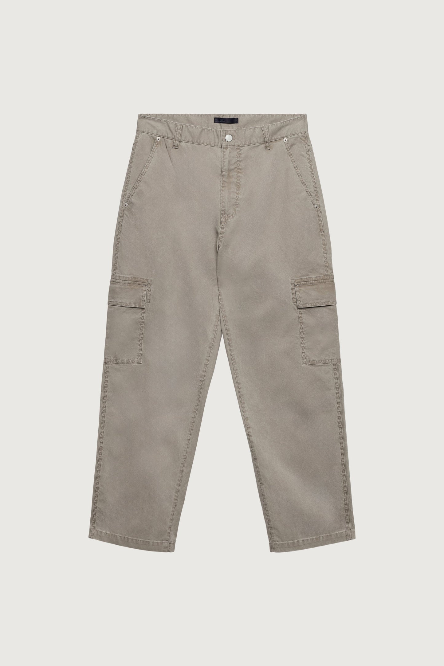 WASHED EFFECT COTTON CARGO PANT