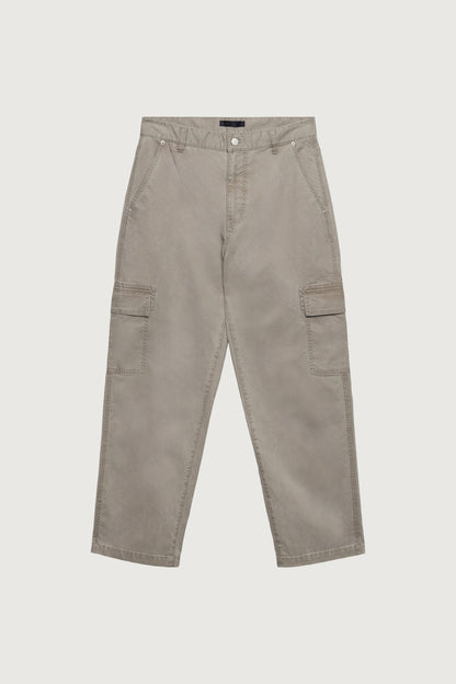 WASHED EFFECT COTTON CARGO PANT