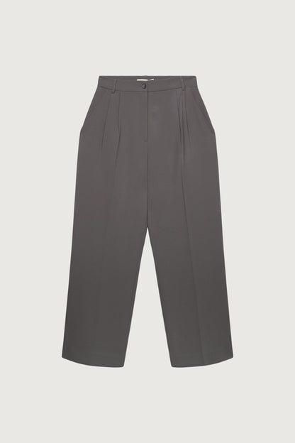 DOUBLE PLEATED WIDE LEG PANT