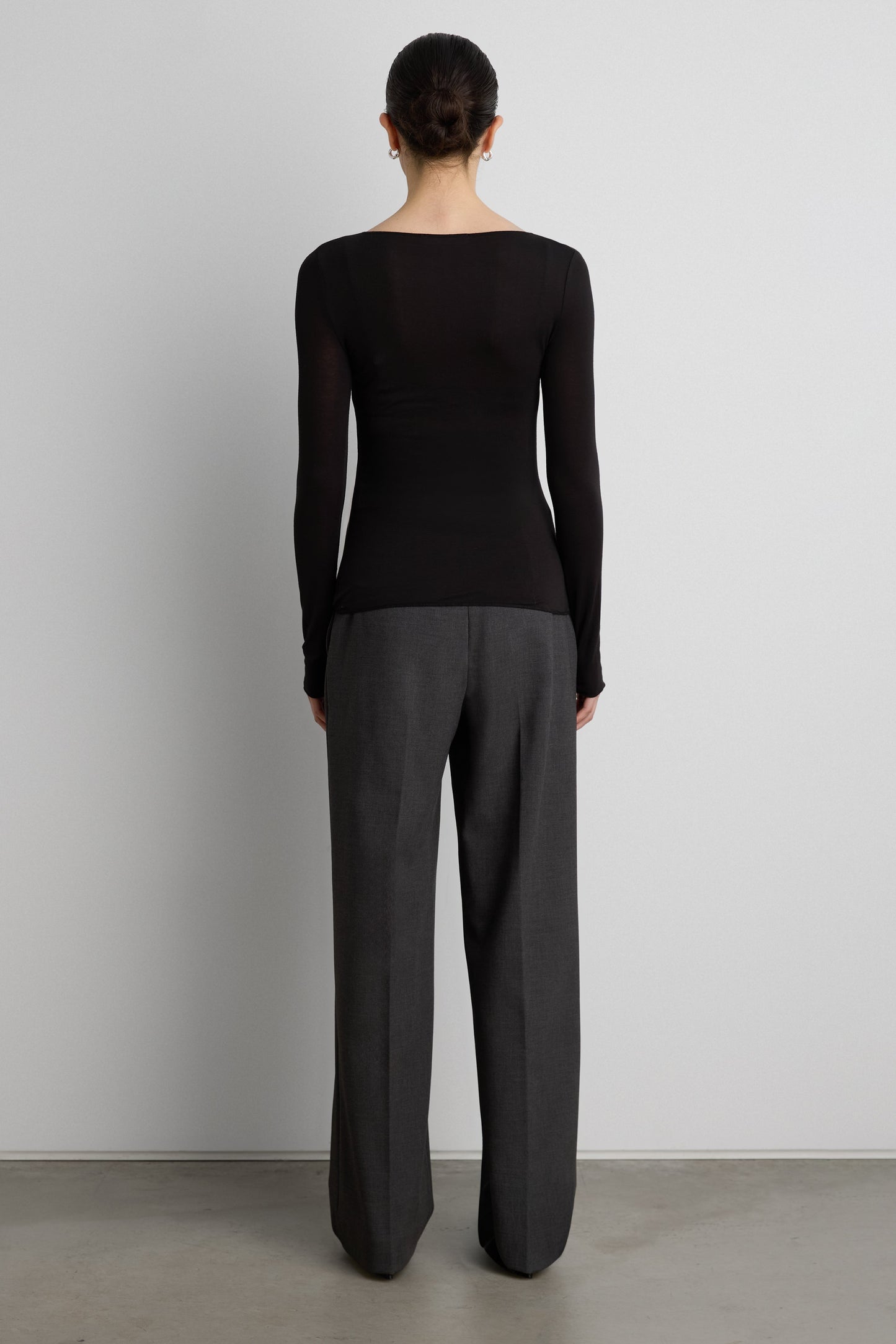 TAILORED HIGH-RISE STRAIGHT LEG PANT