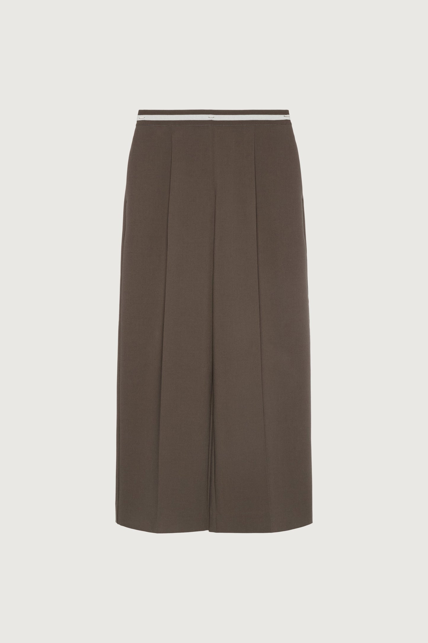 STRIPED ELASTICATED WAIST STRAIGHT LEG PANT