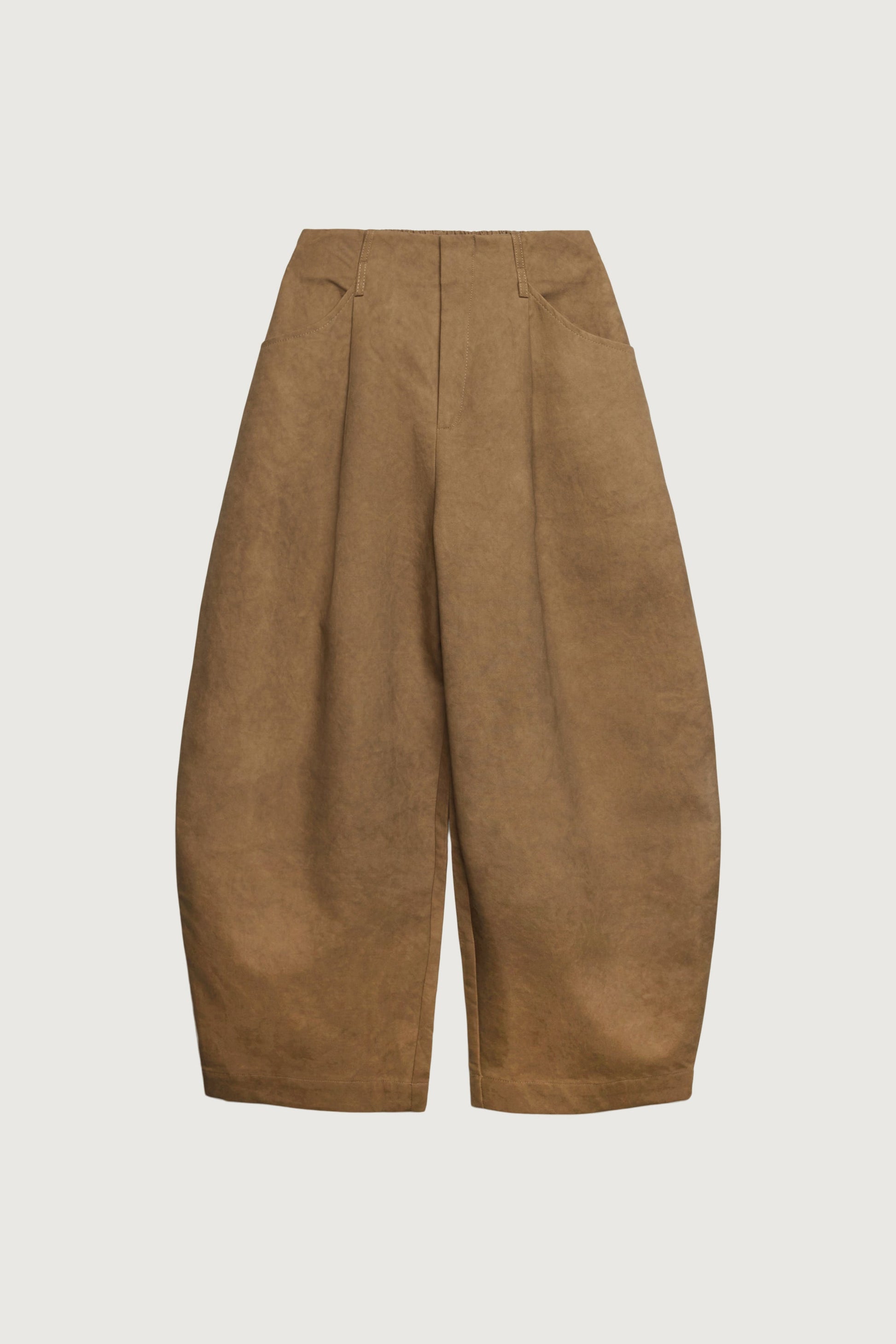 VOLUMINOUS BARREL LEG PANT