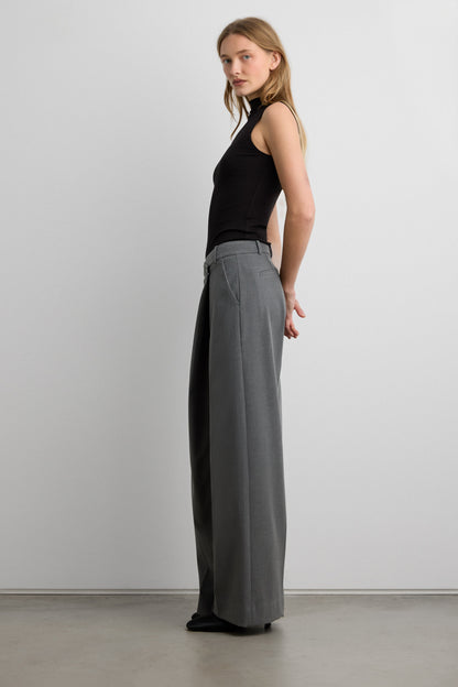 FRONT WRAP STRAIGHT LEG TROUSER