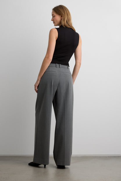 FRONT WRAP STRAIGHT LEG TROUSER