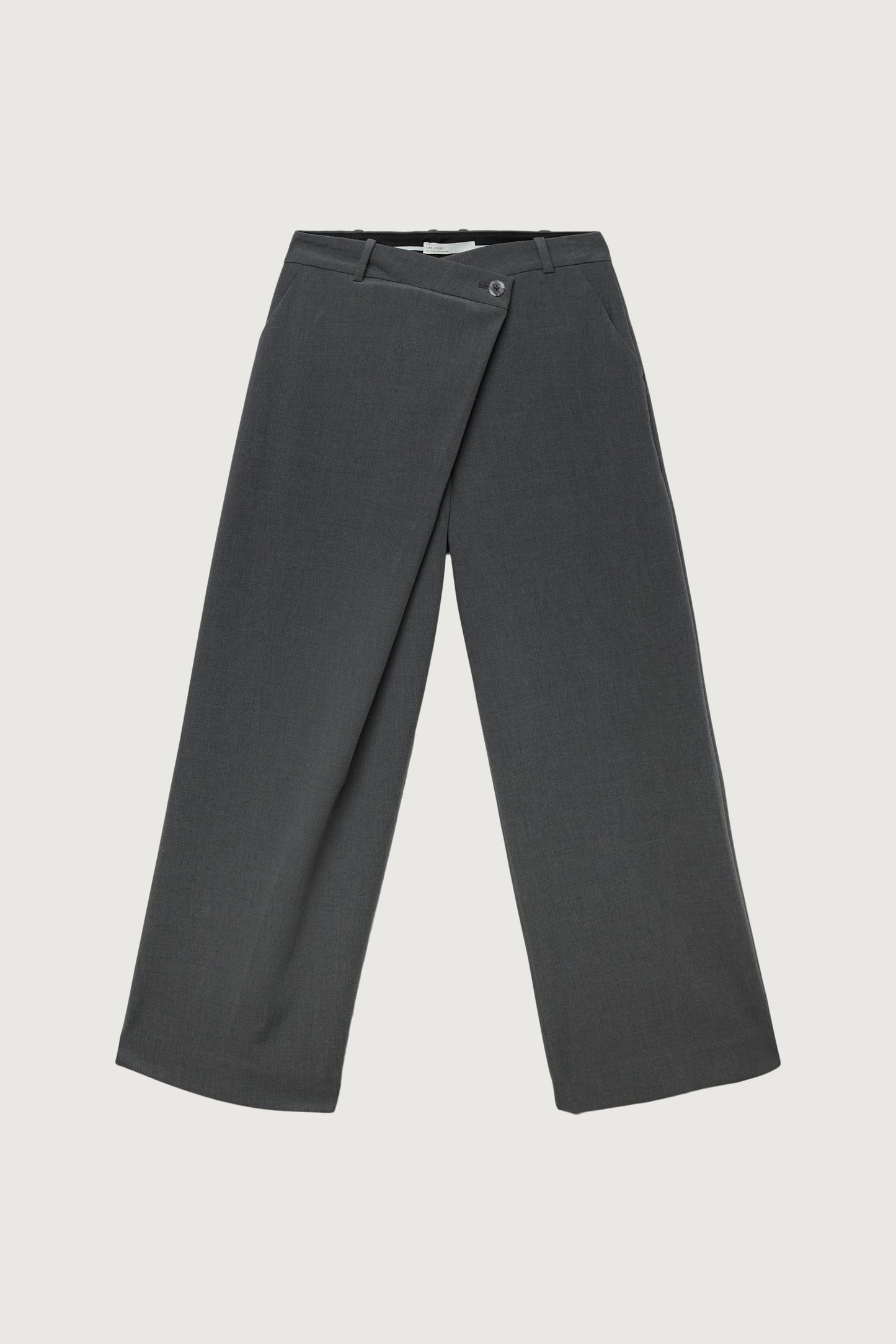 FRONT WRAP STRAIGHT LEG TROUSER