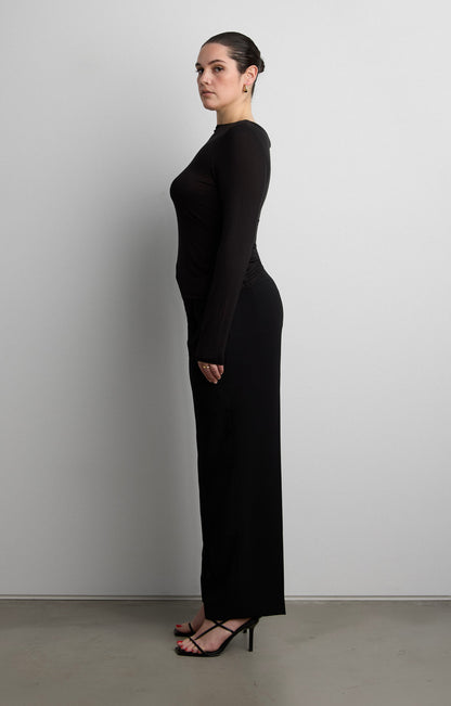 CREPE WIDE LEG TAILORED TROUSER