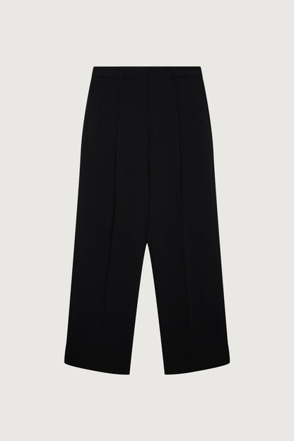 CREPE WIDE LEG TAILORED TROUSER