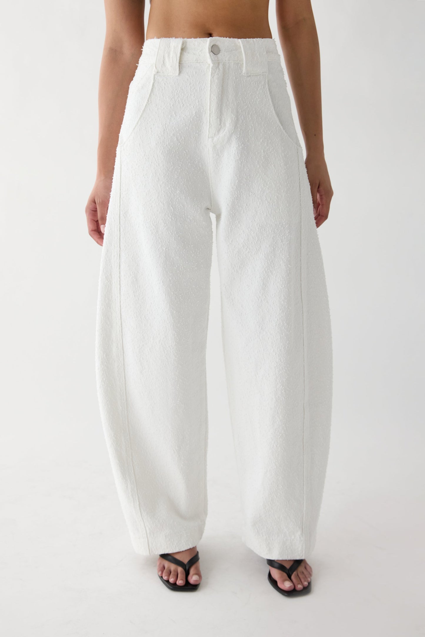 BOUCLE CURVE LEG PANT