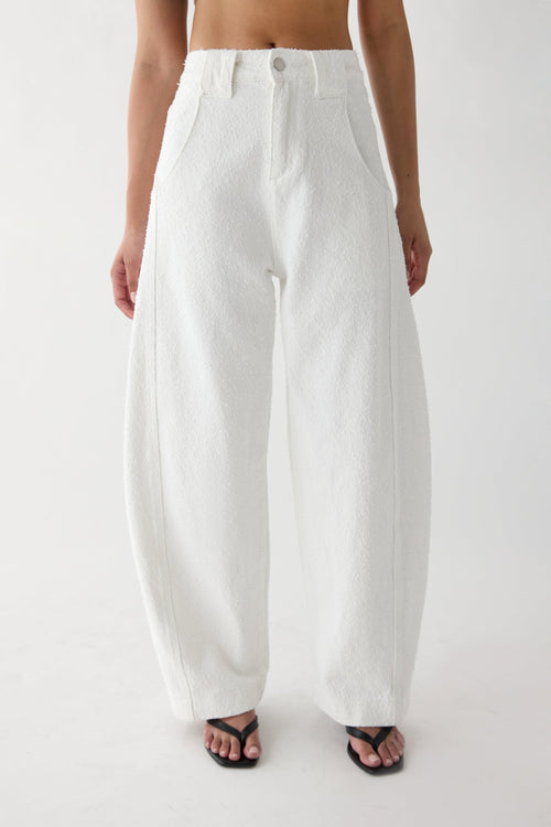 BOUCLE CURVE LEG PANT
