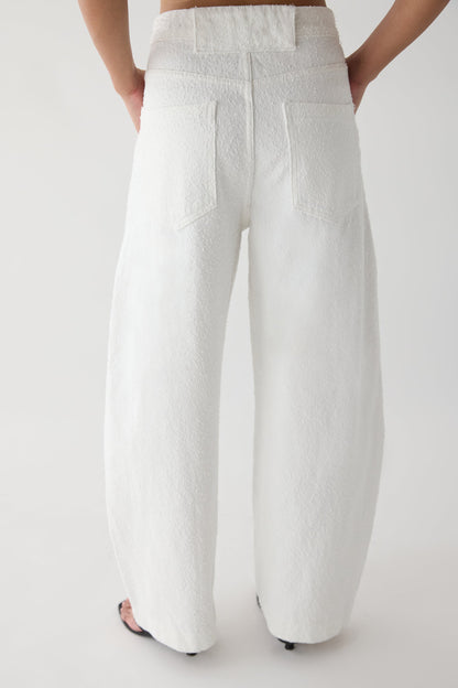 BOUCLE CURVE LEG PANT