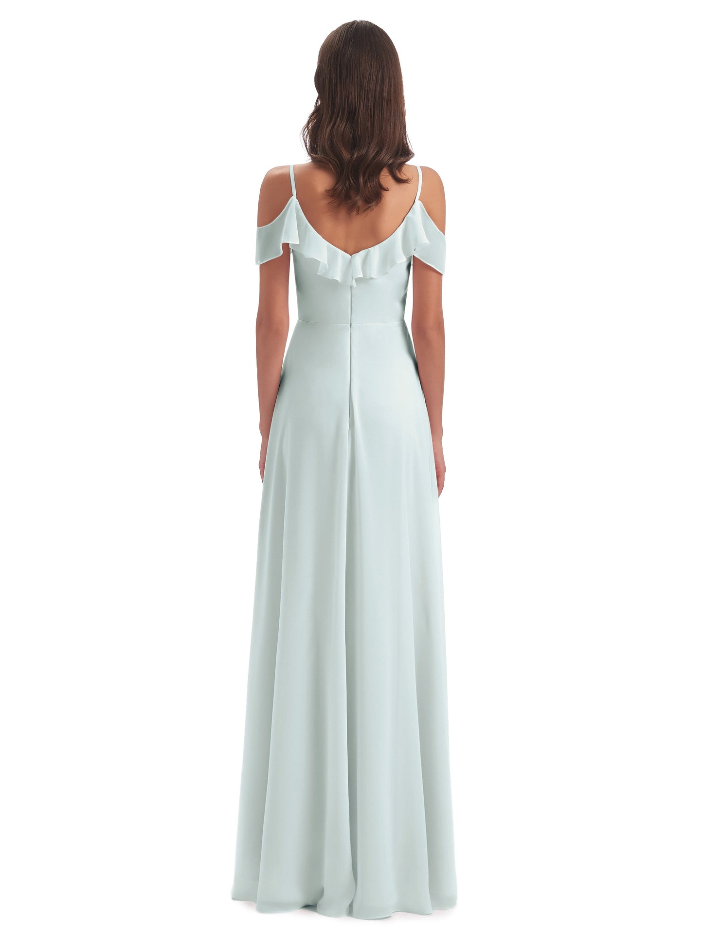 Penelope Sheath Off The Shoulder Long Bridesmaid Dresses