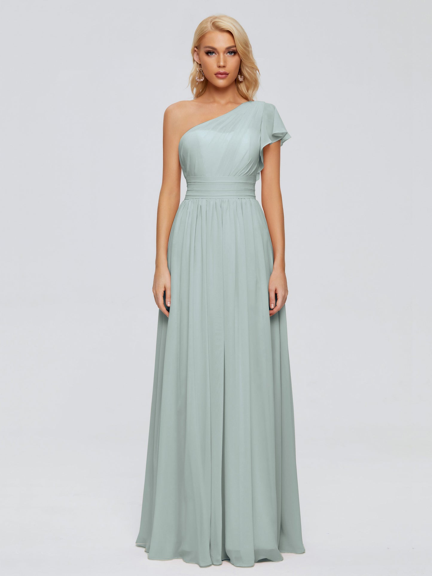 Rylee One Shoulder Chiffon Bridesmaid Dresses