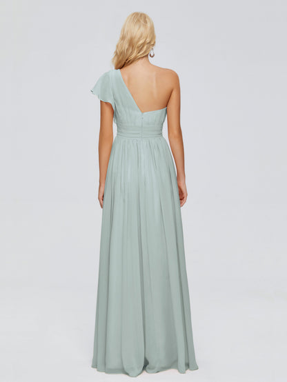 Rylee One Shoulder Chiffon Bridesmaid Dresses