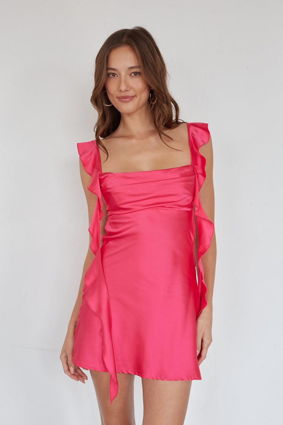 Scheana Ruffle Strap Mini Dress