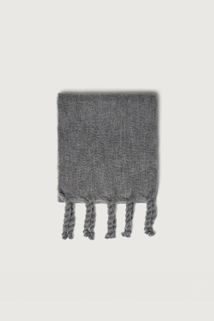 WOOL BLEND SCARF WITH TASSEL