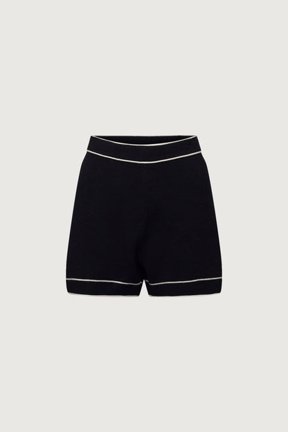 CONTRAST TRIM KNIT SHORT