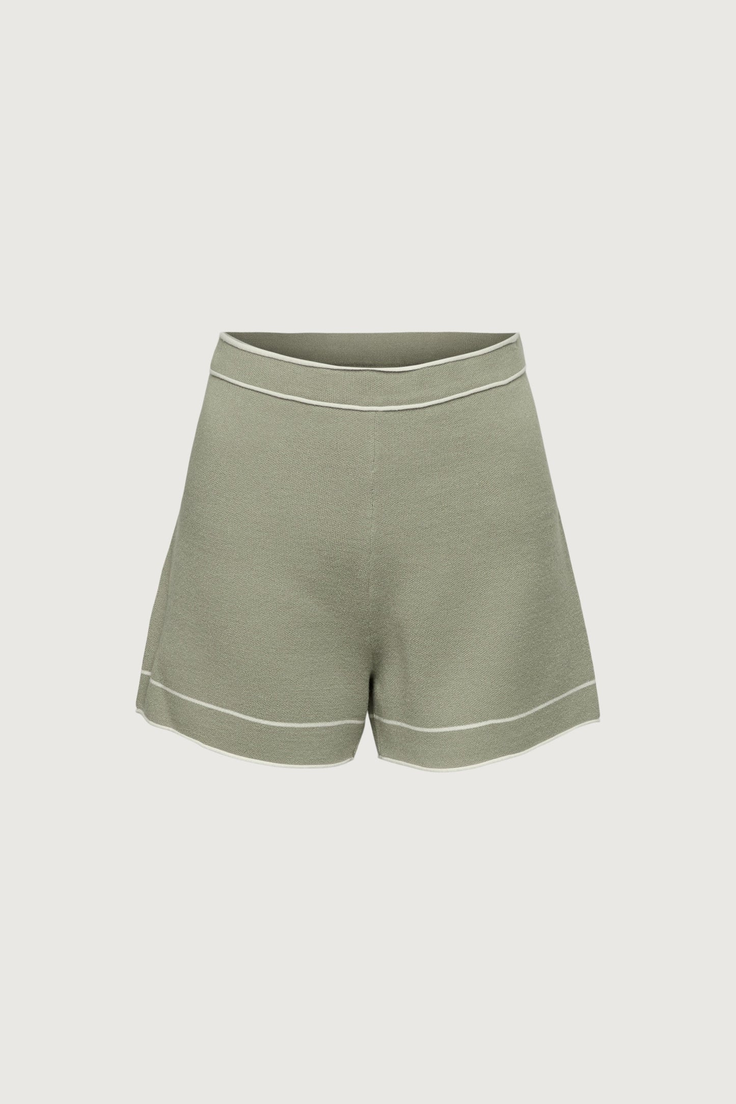 CONTRAST TRIM KNIT SHORT
