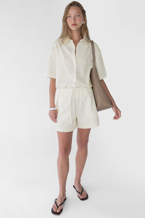SEERSUCKER DRAWSTRING SHORT