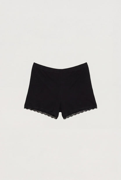 COTTON BLEND LACE SHORTS