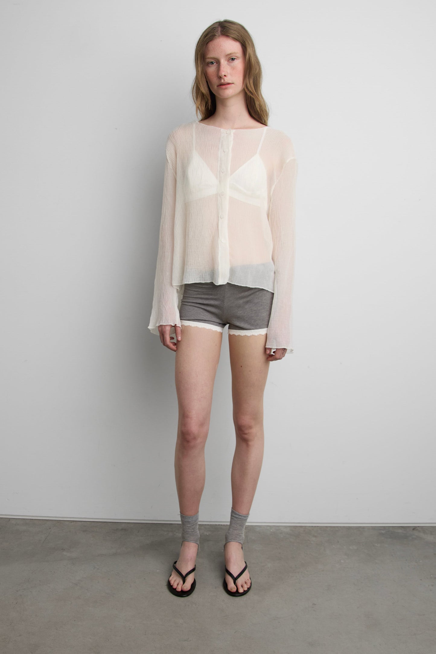 COTTON BLEND LACE SHORTS