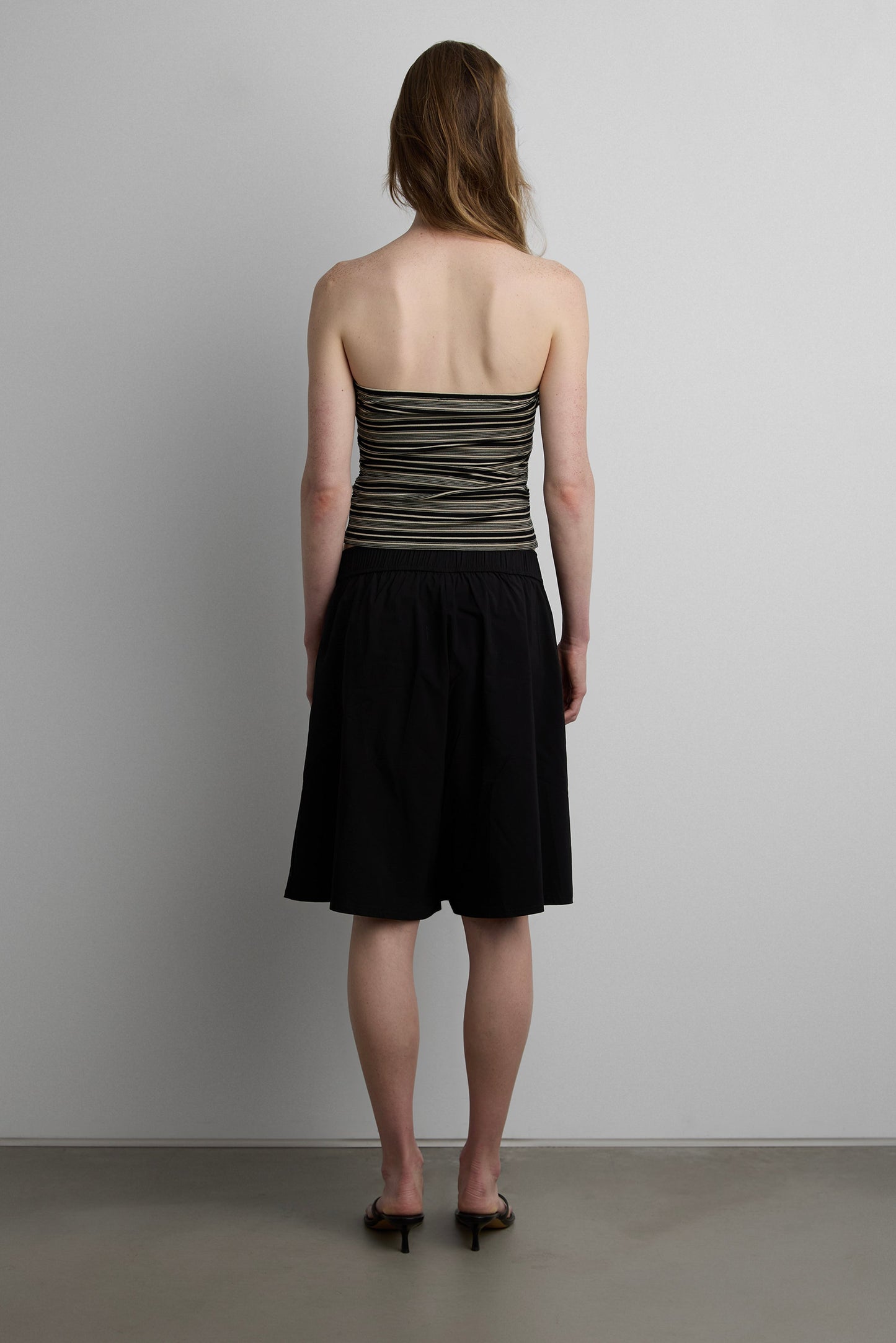 PLEATED WIDE LEG CULLOTE SHORT