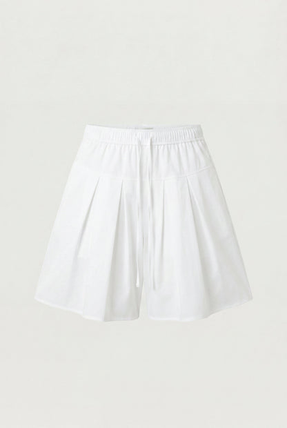 PLEATED WIDE LEG CULLOTE SHORT