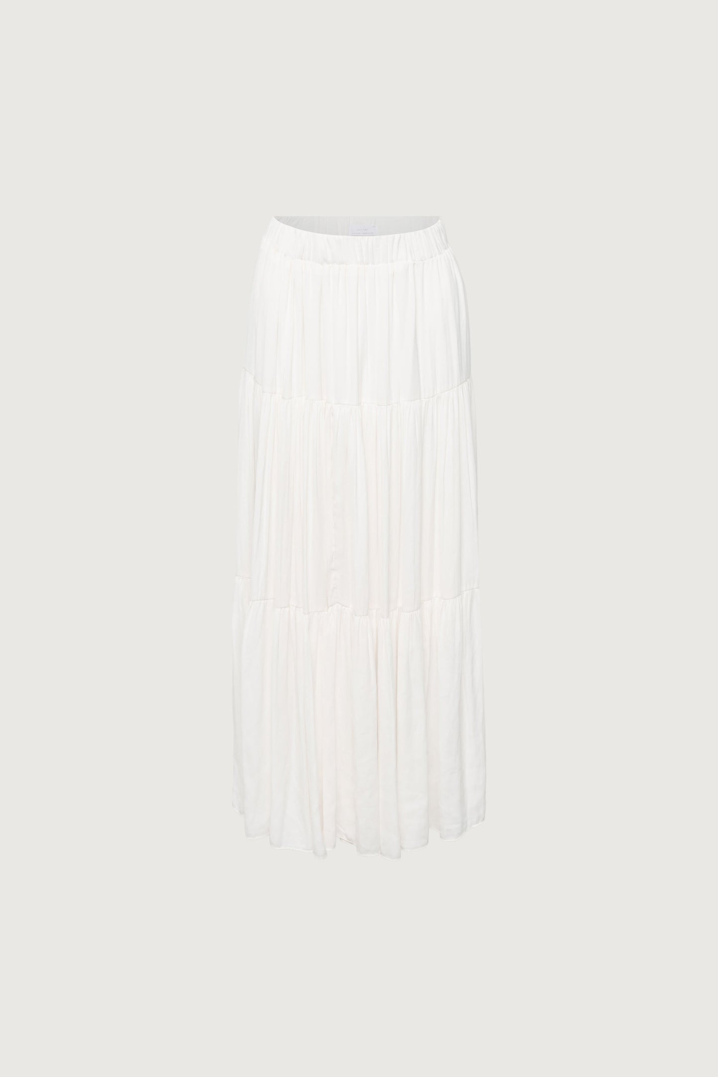TIERED SKIRT WITH ELASTIC WAISTBAND