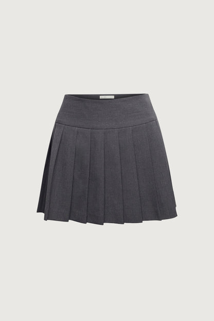 MINI PLEATED SUITING SKIRT